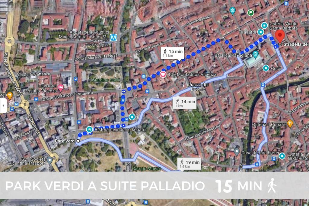 Suite Palladio Centro Vicenza A 2 Passi Da Piazza Dei Signori Check-In Veloce Экстерьер фото